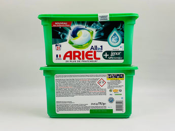 Wholesale Ariel Pods with Lenor Unstoppable – 31pcs France origin, intense freshness boost for laundry, available in Lebanon for bulk supply.