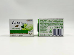 Wholesale Refreshing Beauty Bar by Dove – 90g European origin with cucumber and green tea scent, available in Lebanon for bulk supply.