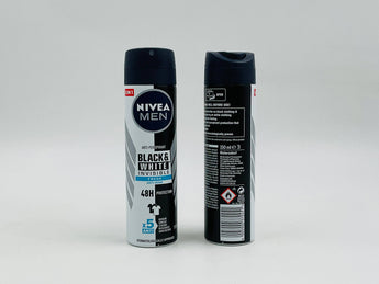 Nivea Men Black & White Invisible Spray 150ml (German) - Tawreed Pro