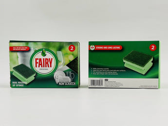 Fairy Original Dual Washing Up Sponge UK 2pcs - Tawreed Pro
