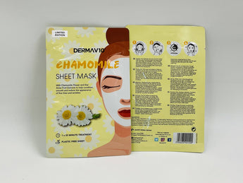 Dermav10 Chamomile Sheet Mask Europe 1pc - Tawreed Pro