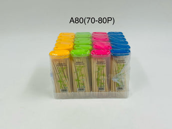 Bamboo Toothpicks China A80 70–80pcs - Tawreed Pro