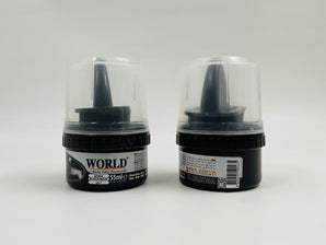 World Shoe Polish Black Turkey 55ml - Tawreed Pro
