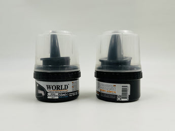 World Shoe Polish Black Turkey 55ml - Tawreed Pro