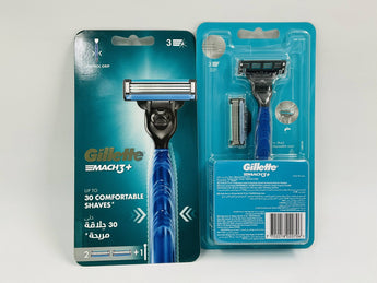 Gillette Mach3+ Razor Germany 1pc + 2 Blades - Tawreed Pro