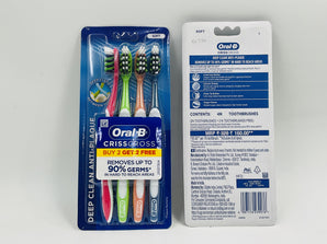 Oral-B CrissCross Soft Toothbrushes 4N - Tawreed Pro