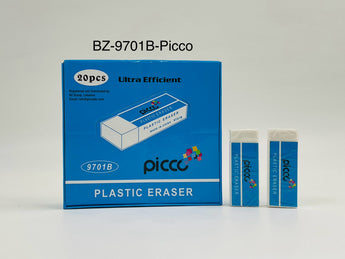 Picco Plastic Eraser BZ-9701B 20pcs - Tawreed Pro