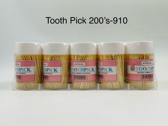 Natural Bamboo Toothpicks China 200pcs - Tawreed Pro