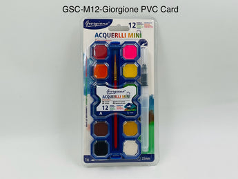 Giorgione Acquerelli Mini Watercolors GSC-M12 12 Colors - Tawreed Pro