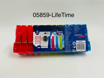 Lifetime Clean Clothes Pegs China 24pcs - Tawreed Pro