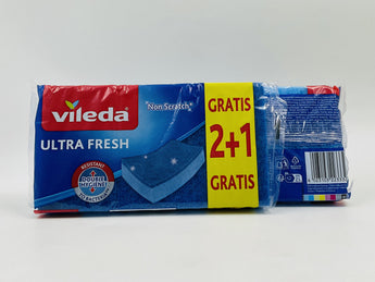 Vileda Ultra Fresh Non Scratch Sponges Greece 2+1 Gratis - Tawreed Pro