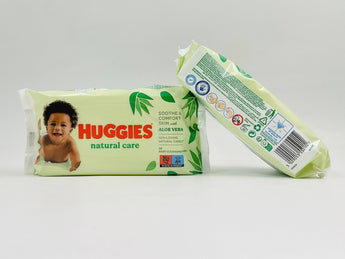 Huggies Baby Wipes Natural Care Aloe Vera 56pcs - Tawreed Pro