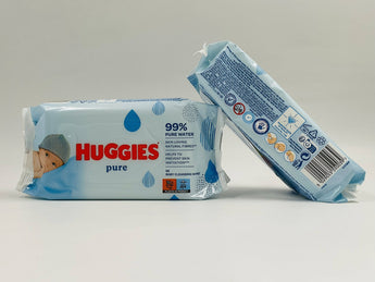 Huggies Baby Wipes Pure 56pcs (New Pack) - Tawreed Pro