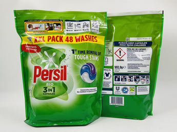 Persil 3in1 Capsules XXL Pack Europe 48 Washes (Bio, Non Bio, Colour Protect) - Tawreed Pro