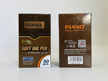 Piano Soft Ink Pen PT-1153A & PT-1153 (50pcs) - Tawreed Pro