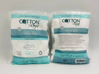 Cotton Soft Cosmetic Cotton Balls 100pcs - Tawreed Pro
