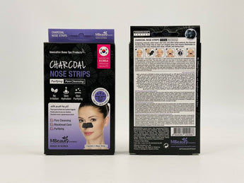 MBeauty Charcoal Nose Strips 5 Strips - Tawreed Pro