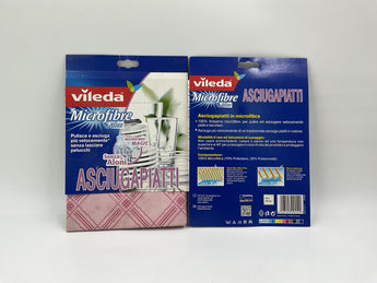 Vileda Microfibre Plus Asciugapiatti Cloth Italy 35x40cm - Tawreed Pro