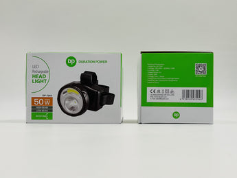 Duration Power LED Rechargeable Head Light DP-7243 50W - Tawreed Pro