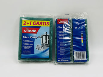 Vileda Fibra Verde Sponges Germany 2+1 Gratis - Tawreed Pro