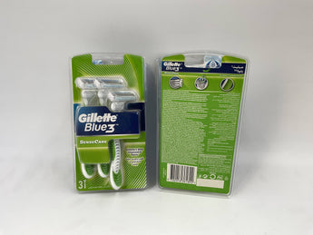 Gillette Blue 3 SenseCare Europe 3 Razors - Tawreed Pro