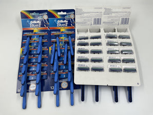 Gillette Blue II Plus Europe 12 Razors - Tawreed Pro