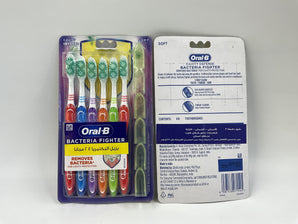 Oral-B Bacteria Fighter Toothbrush Soft 6pcs - Tawreed Pro