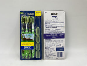 Oral-B Neem Toothbrush Soft 4pcs - Tawreed Pro