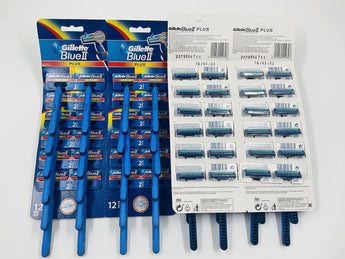 Gillette Blue II Razor Pack 12pcs - Tawreed Pro
