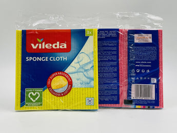 Vileda Sponge Cloths Europe 3pcs - Tawreed Pro