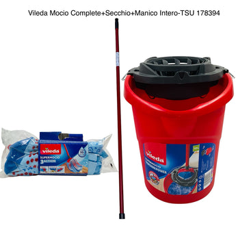 Vileda SuperMocio 3Action Mop Set with Bucket & Handle Italy - Tawreed Pro