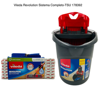 Vileda Revolution 2in1 Microfibre Mop Set with Bucket Italy - Tawreed Pro