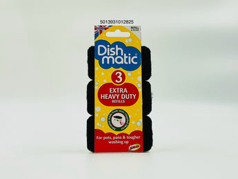 Dishmatic Extra Heavy Duty Refills Britain 3pcs - Tawreed Pro