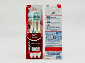 Colgate 360 White Toothbrush India 3pcs