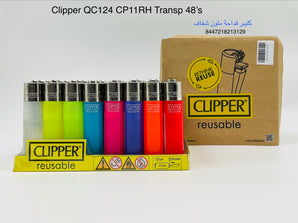 Clipper Lighters 48pcs Transparent