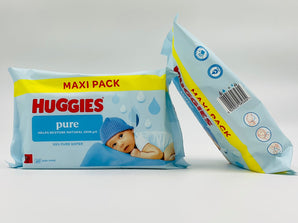 Huggies Pure Baby Wipes Europe 60pcs