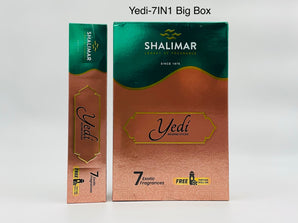 Shalimar Yedi Incense Sticks India 7 in 1 Big Box