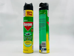 Baygon Insect Spray Indonesia 600ml + 75ml
