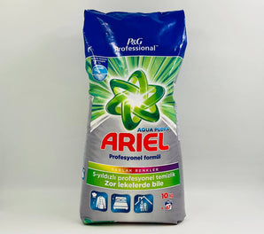 Wholesale Ariel Aqua Pudra Laundry Powder – 10kg Turkey origin, powerful detergent for professional use, available in Lebanon for bulk supply.