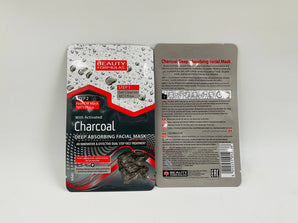 Wholesale Charcoal Deep Absorbing Facial Mask by Beauty Formulas – 13g UK origin dual-step treatment, available in Lebanon for bulk supply.