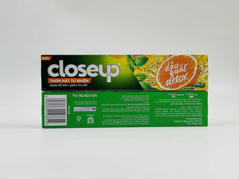 Wholesale Citrus Detox Toothpaste by Closeup – 180g Vietnam origin, enriched with citrus essence for refreshing oral care. Bulk supply in Lebanon.