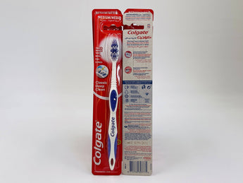 Wholesale Colgate Classic Deep Clean Toothbrush – medium bristles for thorough cleaning between teeth, available in Lebanon for bulk supply.