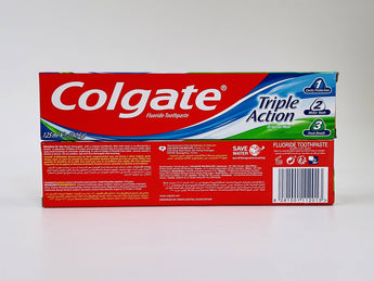 Wholesale Colgate Triple Action Toothpaste – Original Mint 125ml, offers cavity protection, fresh breath & white teeth. Available in Lebanon for bulk supply.