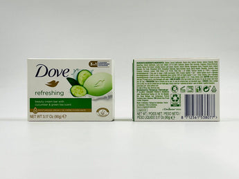 Wholesale Refreshing Beauty Bar by Dove – 90g Indonesian origin, cucumber and green tea scent, available in Lebanon for bulk supply.