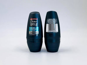 Wholesale Dove Men+Care Roll-On Deodorant Clean Comfort – 50ml Filipino origin, available in Lebanon for bulk supply.