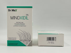 Wholesale Dr. Max Minoxidil 5% Anti-Hair Loss Shampoo – innovative formula for hair regrowth and scalp health, available in Lebanon for bulk supply.