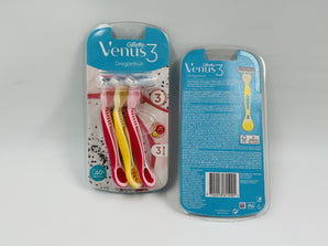 Gillette Venus 3 Dragonfruit Women Europe 3 Razors - Tawreed Pro