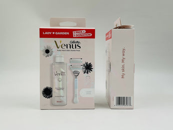 Gillette Venus Pubic Hair & Skin Starter Pack Europe 190ml + 2 Blades - Tawreed Pro