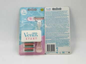Gillette Venus Start Women Europe 1 Handle + 3 Cartridges - Tawreed Pro