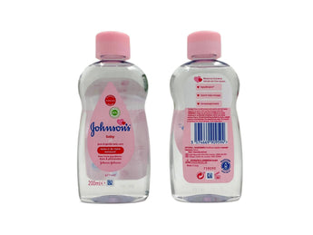 Wholesale Baby Oil by Johnson's – 200ml European baby oil for delicate skin, available in Lebanon for bulk supply.